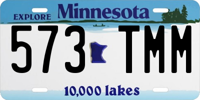 MN license plate 573TMM