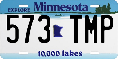 MN license plate 573TMP