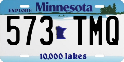 MN license plate 573TMQ