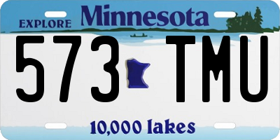 MN license plate 573TMU