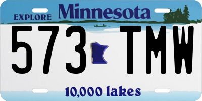 MN license plate 573TMW