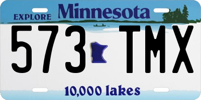MN license plate 573TMX