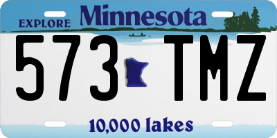 MN license plate 573TMZ