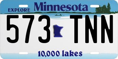 MN license plate 573TNN