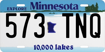 MN license plate 573TNQ