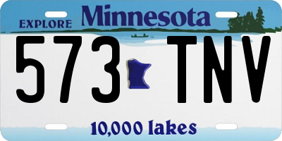 MN license plate 573TNV