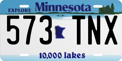 MN license plate 573TNX