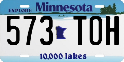MN license plate 573TOH