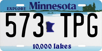 MN license plate 573TPG