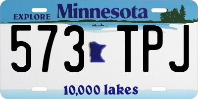 MN license plate 573TPJ