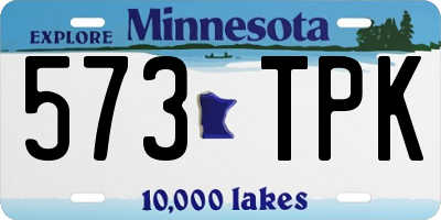 MN license plate 573TPK