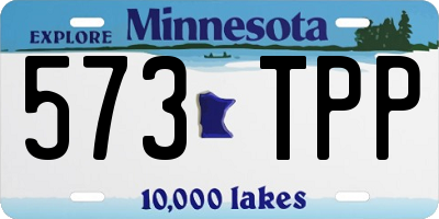 MN license plate 573TPP