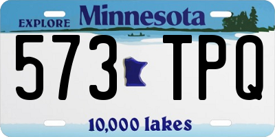 MN license plate 573TPQ