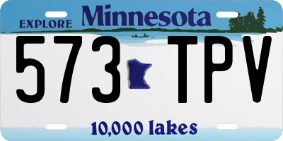 MN license plate 573TPV