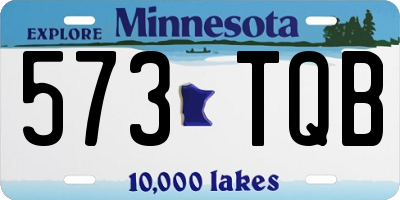 MN license plate 573TQB