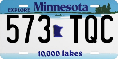 MN license plate 573TQC
