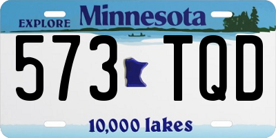MN license plate 573TQD