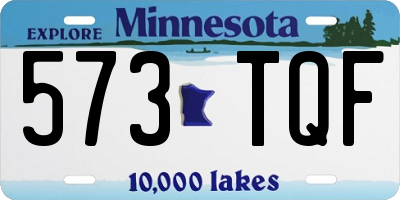 MN license plate 573TQF