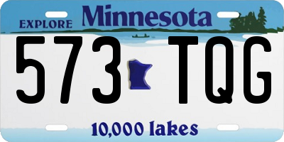 MN license plate 573TQG