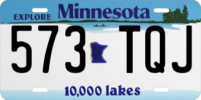 MN license plate 573TQJ