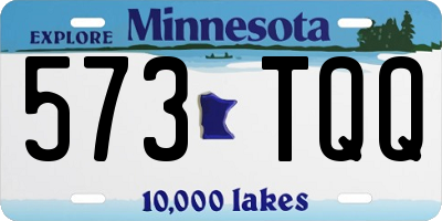 MN license plate 573TQQ