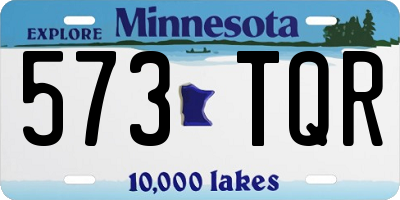 MN license plate 573TQR