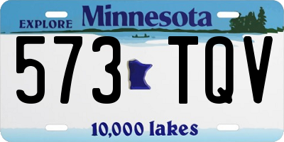 MN license plate 573TQV