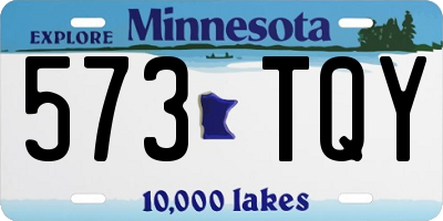 MN license plate 573TQY