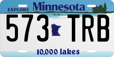 MN license plate 573TRB