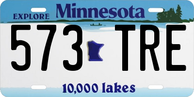 MN license plate 573TRE
