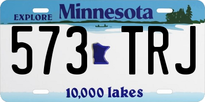 MN license plate 573TRJ