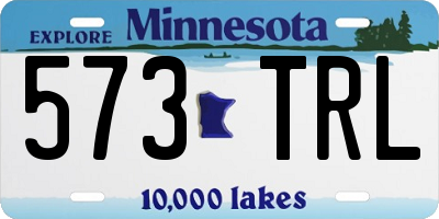 MN license plate 573TRL