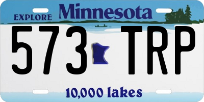 MN license plate 573TRP