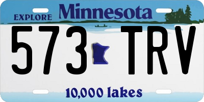 MN license plate 573TRV