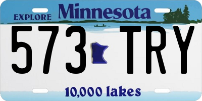 MN license plate 573TRY
