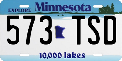 MN license plate 573TSD
