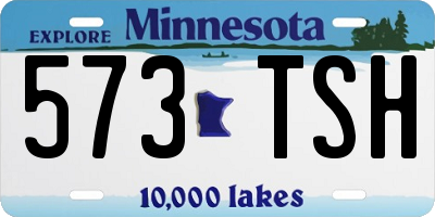 MN license plate 573TSH