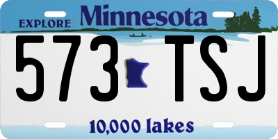 MN license plate 573TSJ