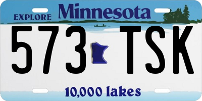 MN license plate 573TSK