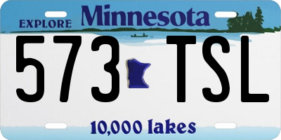 MN license plate 573TSL