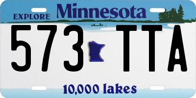 MN license plate 573TTA
