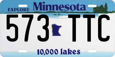 MN license plate 573TTC