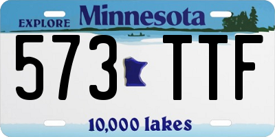 MN license plate 573TTF