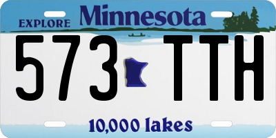 MN license plate 573TTH