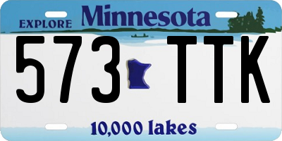 MN license plate 573TTK