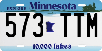 MN license plate 573TTM