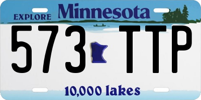 MN license plate 573TTP