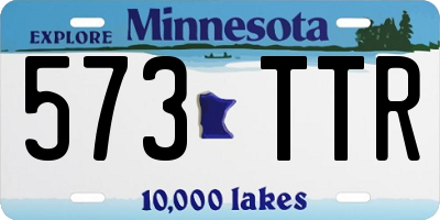 MN license plate 573TTR