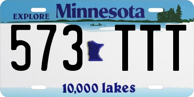 MN license plate 573TTT