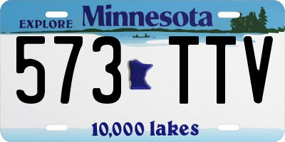 MN license plate 573TTV